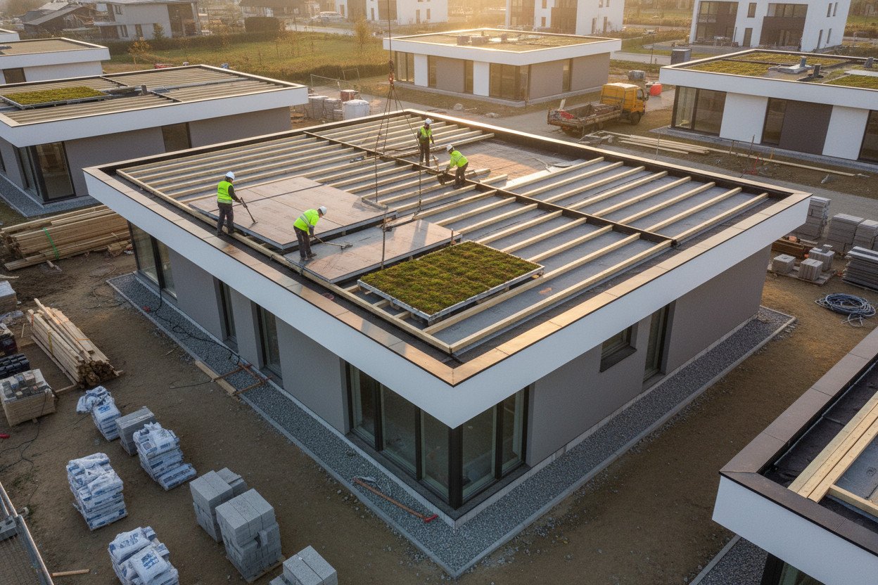 Dach płaski dom — konstrukcja, koszty i czego się spodziewać