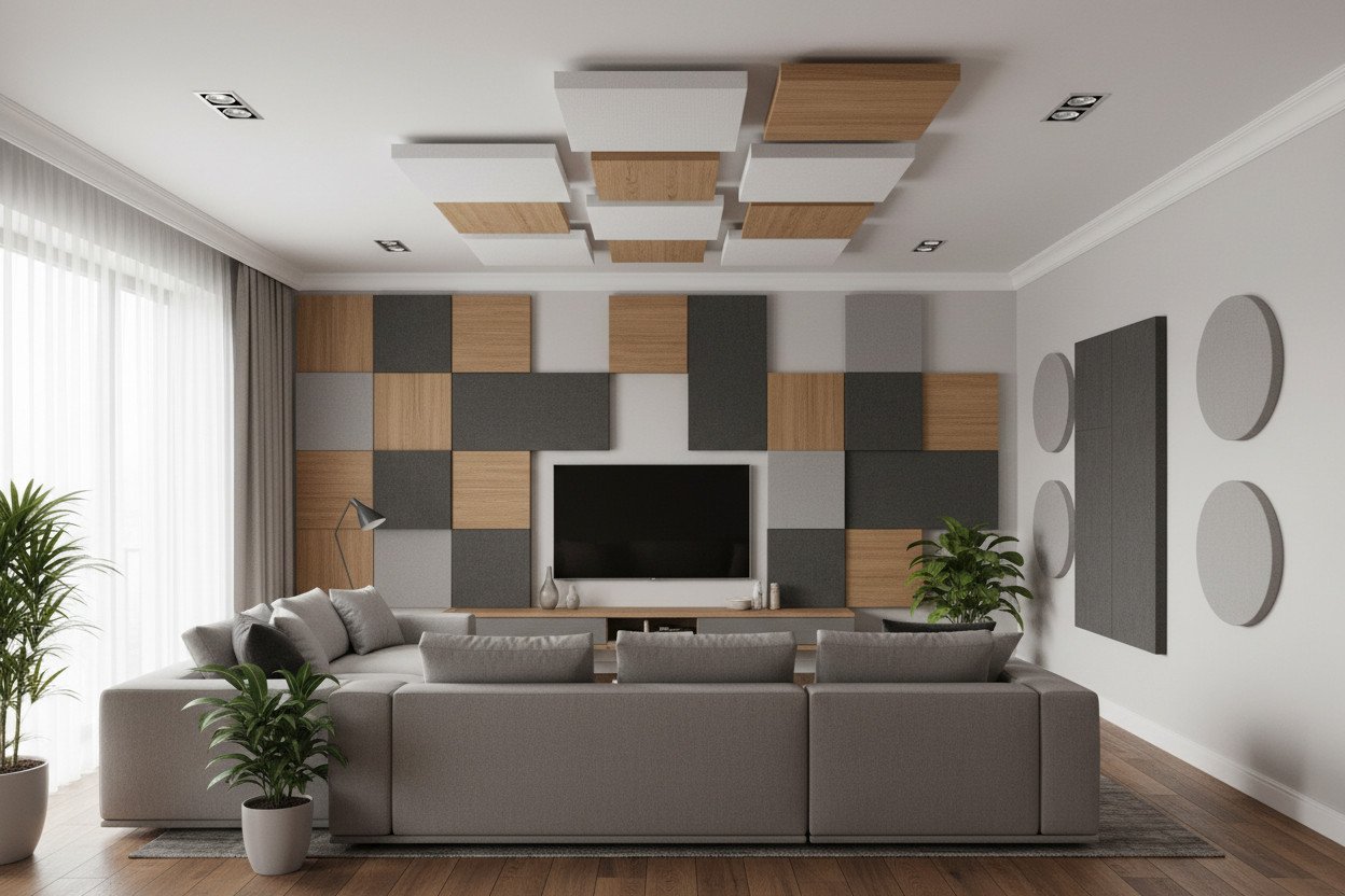 Jak rozmieścić panele akustyczne na ścianach i suficie