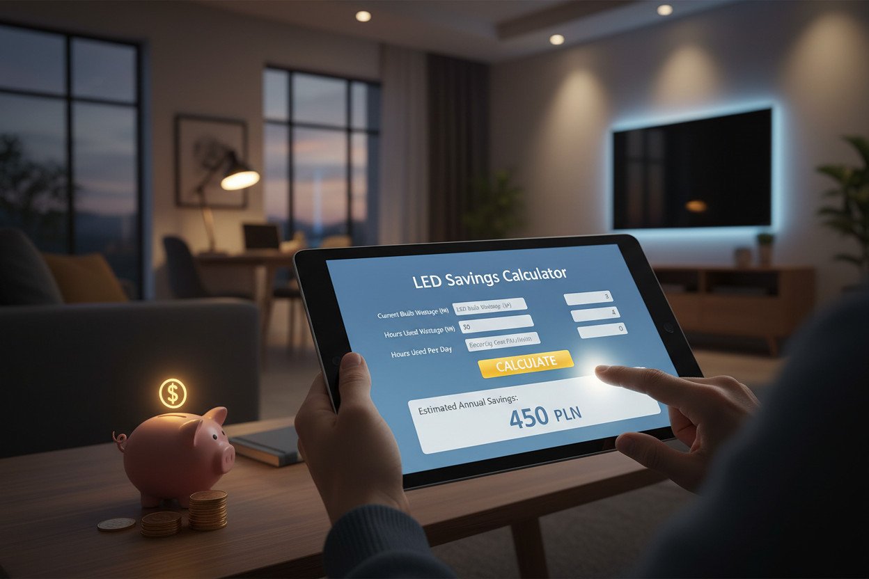 Jak wyliczyć oszczędności po przejściu na LED — kalkulator krok po kroku