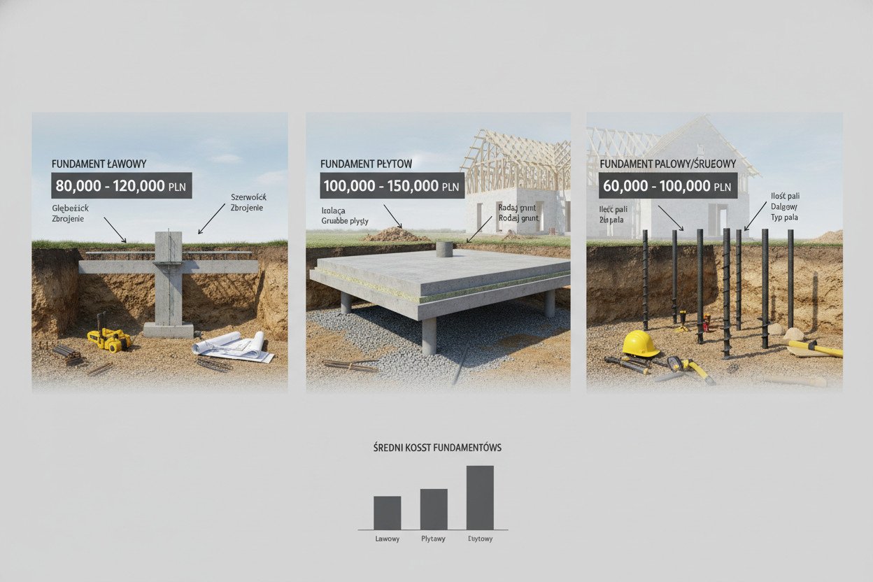 Koszty fundamentów — od czego zależy cena i ile trzeba zapłacić