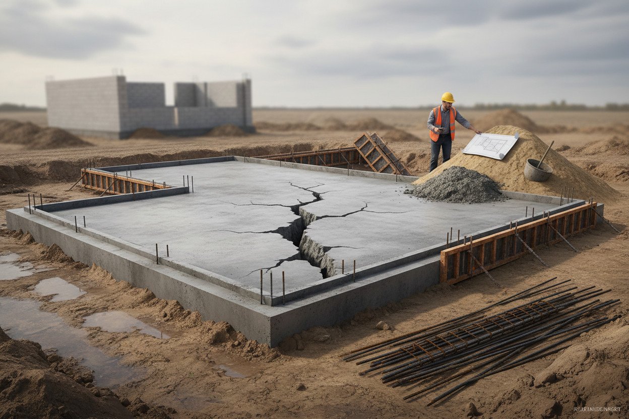 Najczęstsze błędy przy wykonywaniu fundamentów domu