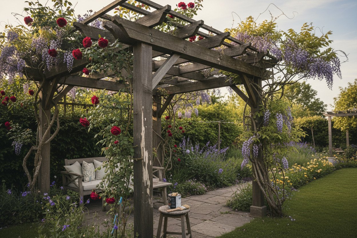 Pergola drewniana — tradycja, która wymaga konserwacji