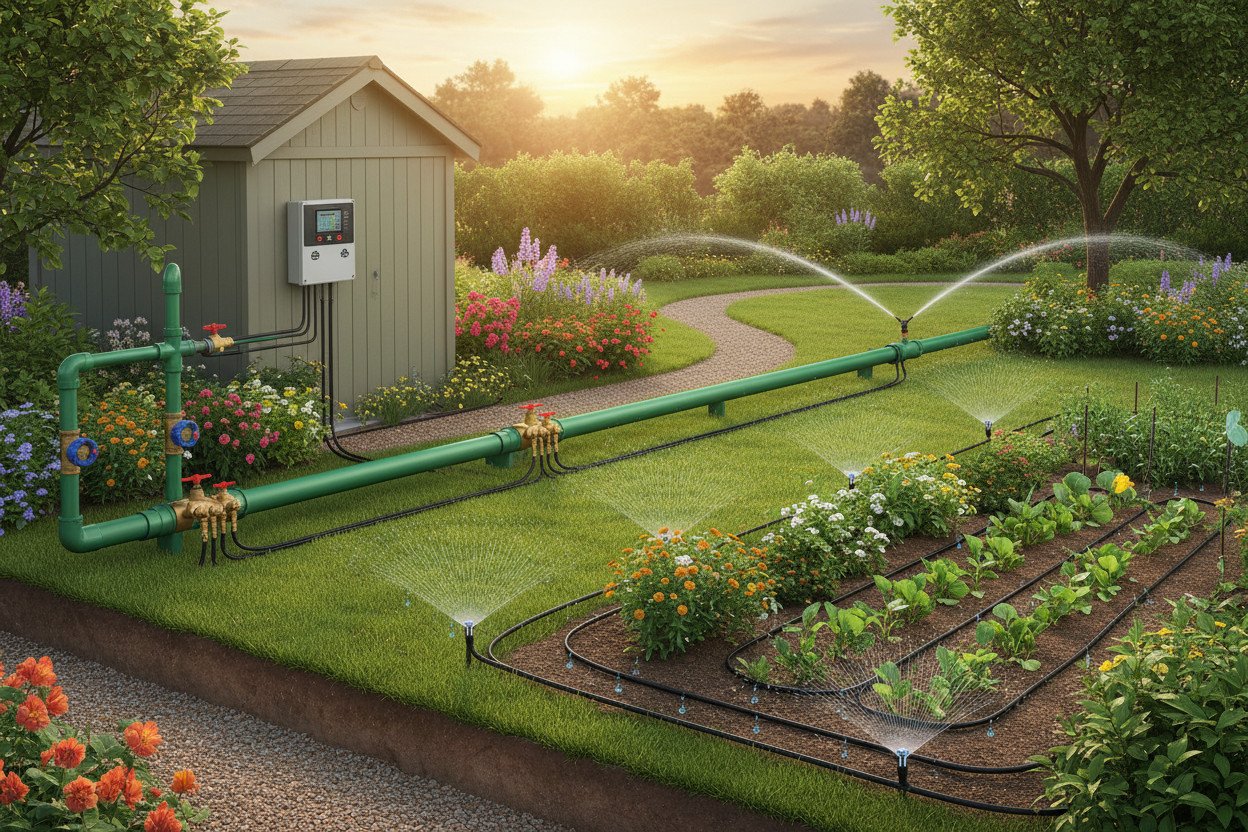 System nawadniania — elementy instalacji i ich funkcje