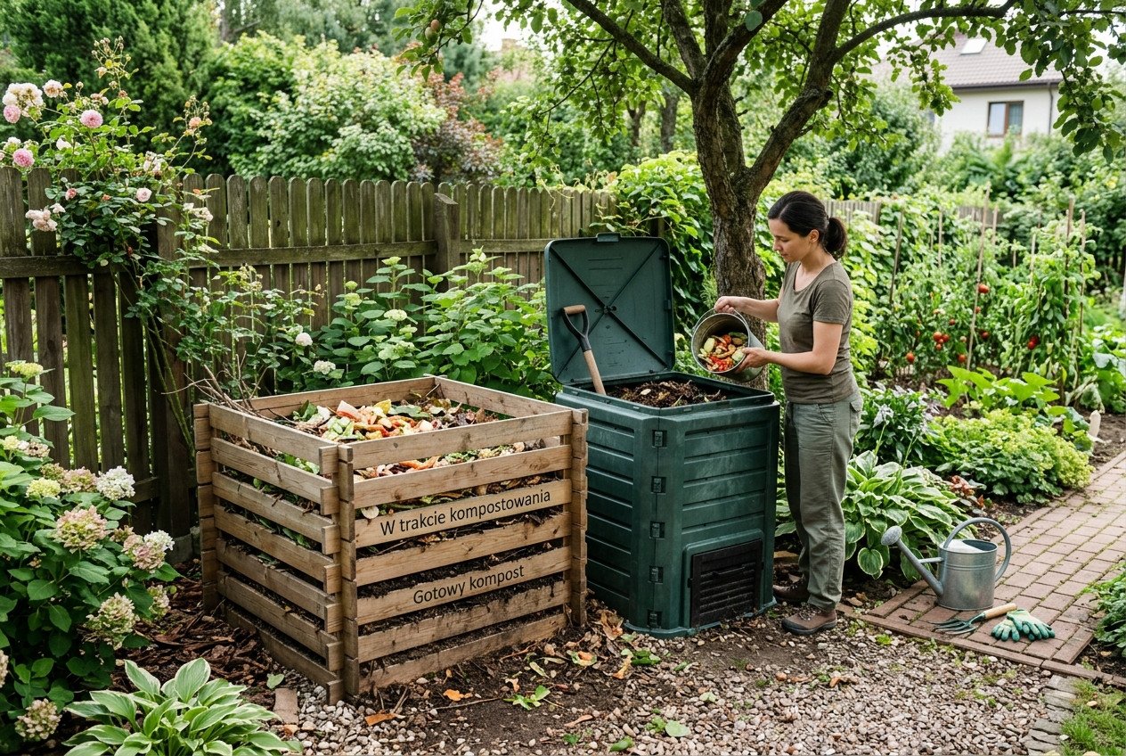 Wybór miejsca i typu kompostownika ogrodowego