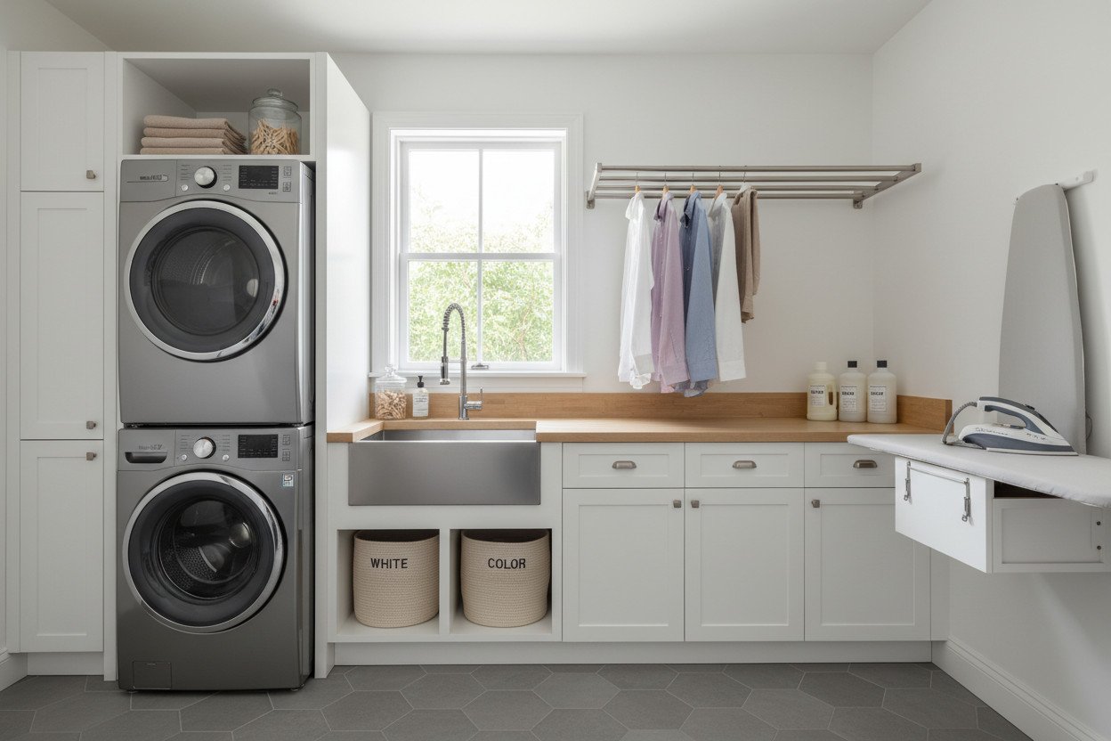 Wyposażenie pralni domowej — co rzeczywiście jest niezbędne